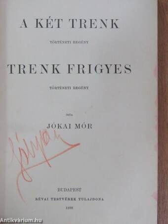 A két Trenk/Trenk Frigyes