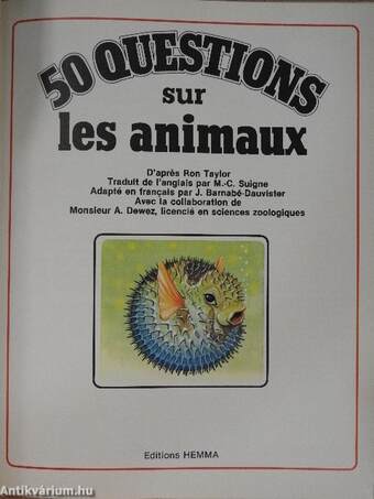 50 Questions sur les animaux