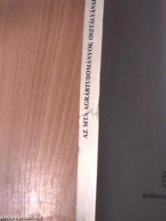 A Magyar Tudományos Akadémia Agrártudományok Osztályának tájékoztatója 1993.
