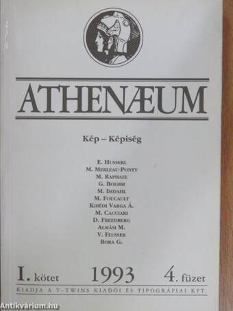 Athenaeum 1993. I. kötet 4. füzet