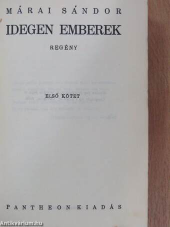 Idegen emberek I-II.