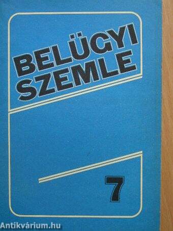 Belügyi Szemle 1988. július