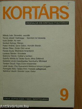 Kortárs 1983. szeptember