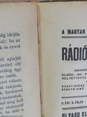 Rádiós Gazdasági Előadások 1929. július-december