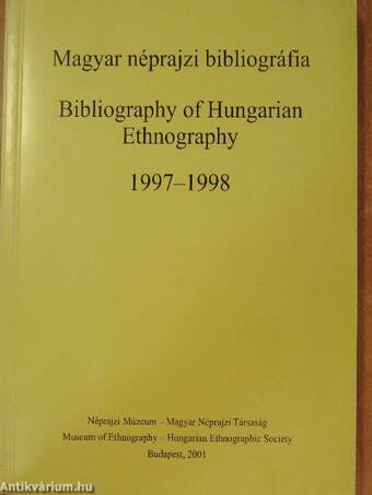 Magyar néprajzi bibliográfia 1997-1998