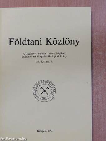 Földtani Közlöny 1994/1-4.