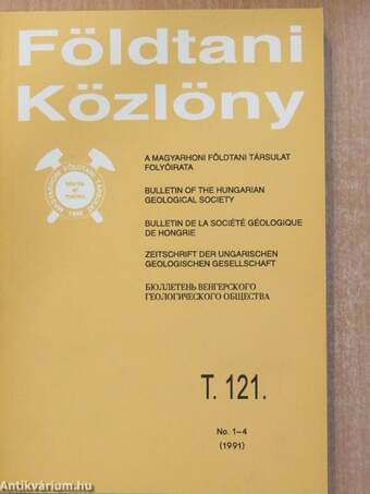 Földtani Közlöny 1991/1-4.