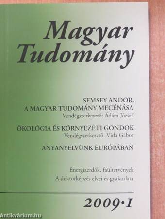 Magyar Tudomány 2009. (nem teljes évfolyam)