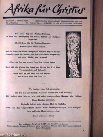 Afrika für Christus 1974. (nem teljes évfolyam)