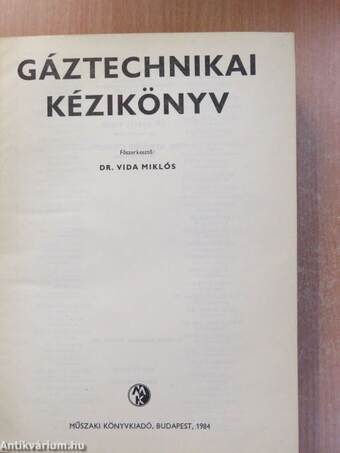 Gáztechnikai kézikönyv