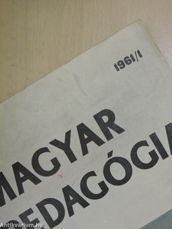 Magyar Pedagógia 1961/1.