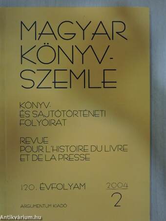 Magyar Könyvszemle 2004/2.