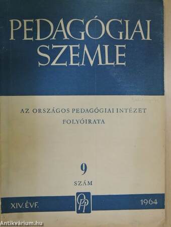 Pedagógiai szemle 1964. szeptember