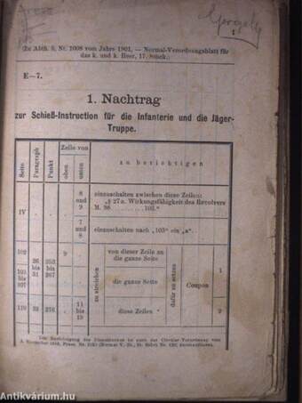 Schieß-Instruction für die Infanterie und die Jägertruppe/Nachtrag 1-2/Coupon 1-2.