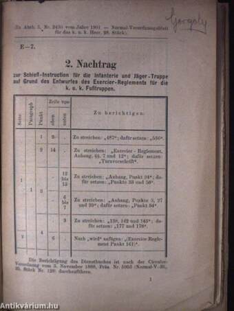 Schieß-Instruction für die Infanterie und die Jägertruppe/Nachtrag 1-2/Coupon 1-2.