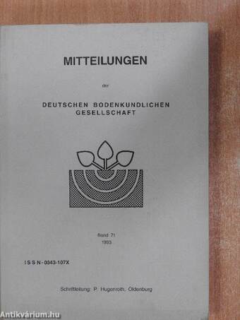 Mitteilungen der Deutschen Bodenkundlichen Gesellschaft 71