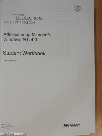 Administering Microsoft Windows NT 4.0