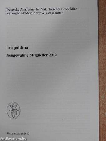 Leopoldina - Neugewählte Mitglieder 2012