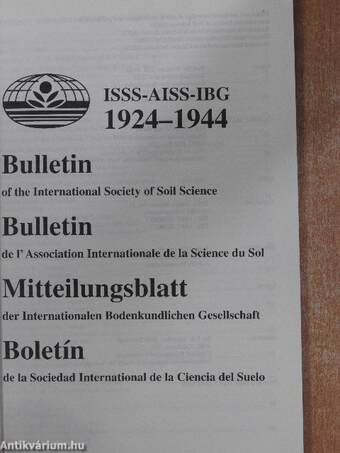 Bulletin of the International Society of Soil Science 1994/2