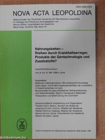 Nahrungsketten - Risiken durch Krankheitserreger, Produkte der Gentechnologie und Zusatzstoffe?