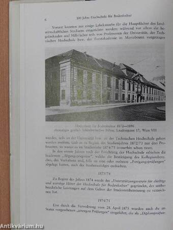 100 Jahre Hochschule für Bodenkultur in Wien I-II.