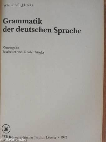 Grammatik der deutschen Sprache