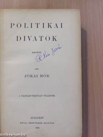 Politikai divatok