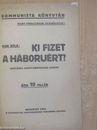 Ki fizet a háboruért?