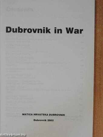 Dubrovnik in War