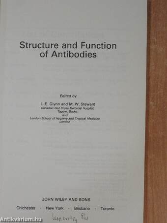 Structure and Function of Antibodies