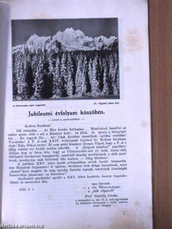 Turistaság és Alpinizmus 1935. január-december