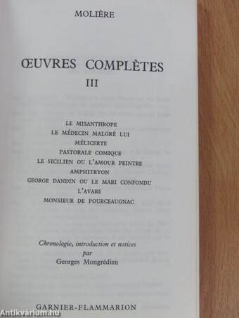 Oeuvres Complétes III.