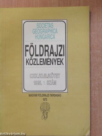 Földrajzi Közlemények 1995/1-4.