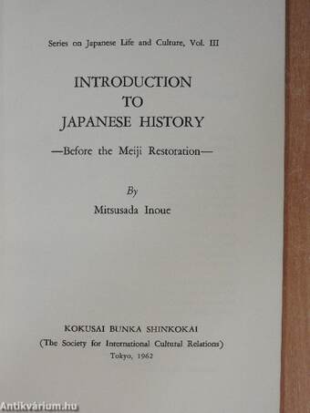 Introduction to Japanese History