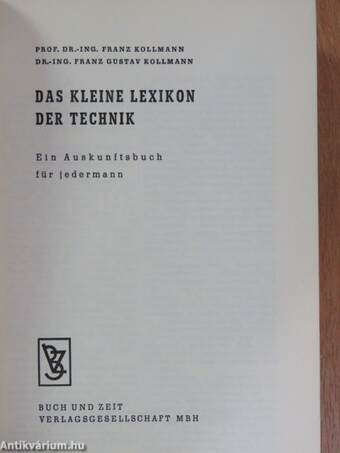 Das kleine Lexikon der Technik