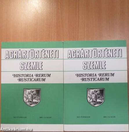 Agrártörténeti Szemle 2003/1-4.