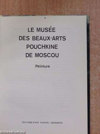 Le Musée des Beaux-Arts Pouchkine de Moscou