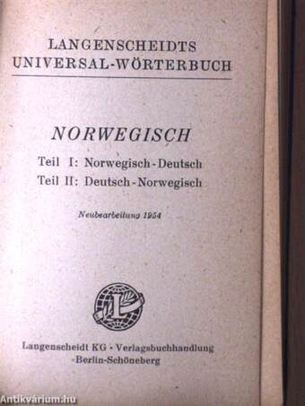 Langenscheidts Universal-Wörterbuch Norwegisch