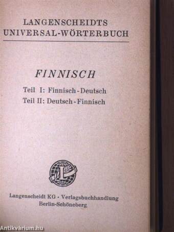 Langenscheidts Universal-Wörterbuch Finnisch