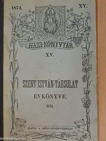 A Szent-István-Társulat évkönyve 1874.