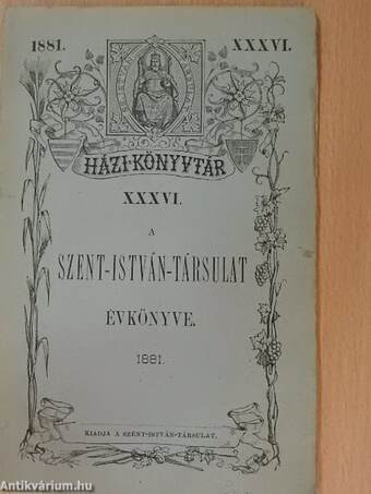 A Szent-István-Társulat évkönyve 1881.