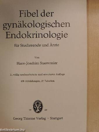 Fibel der gynäkologischen Endokrinologie für Studierende und Ärzte