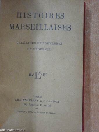 Histoires Marseillaises