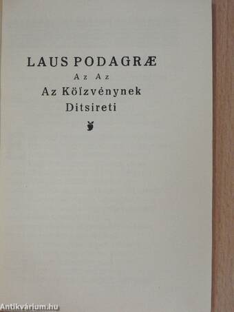 Laus Podagrae