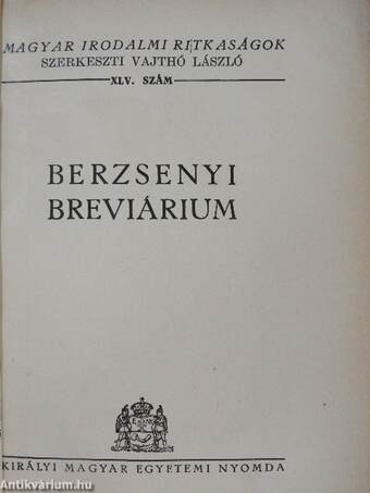 Berzsenyi Breviárium