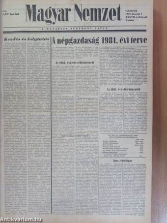 Magyar Nemzet 1981. I-IV.