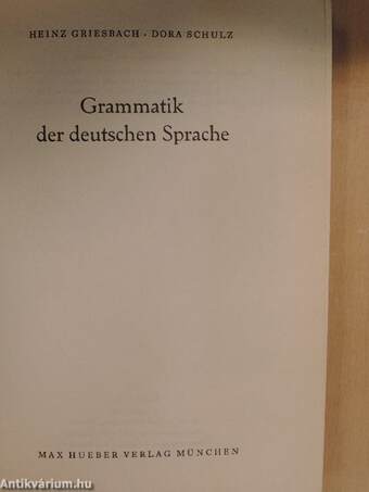 Grammatik der deutschen Sprache