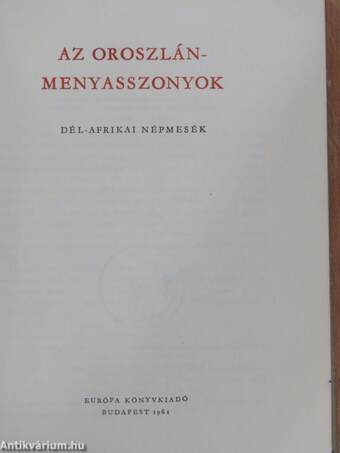 Az Oroszlán-menyasszonyok