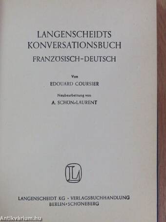 Langenscheidts Konversationsbuch Französisch-Deutsch