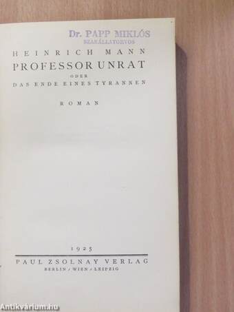 Professor Unrat